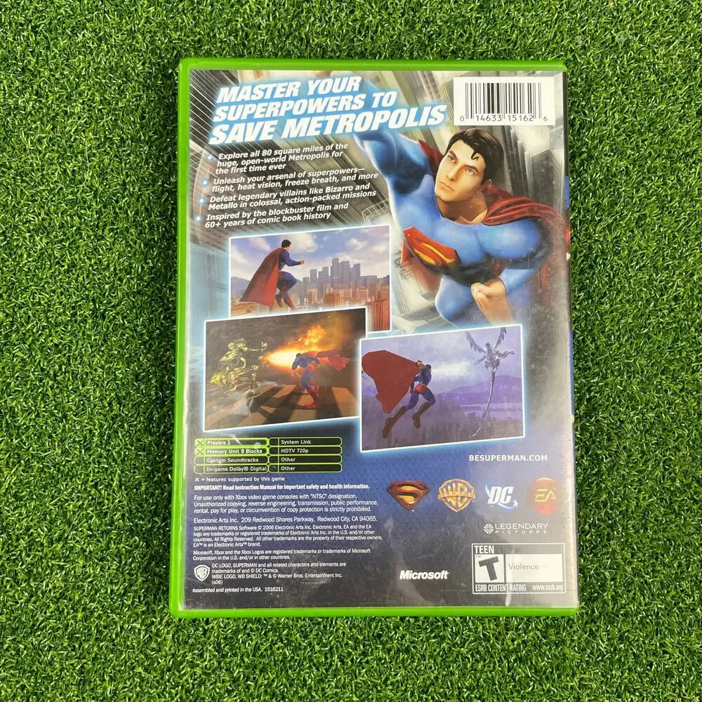 Superman Returns (Microsoft Xbox, 2006) CIB Complete Tested